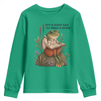 Frog Classic Books Youth Sweatshirt It Is A Good Day To Read A Book - Wonder Print Shop