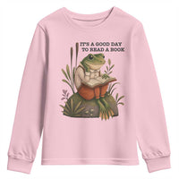 Frog Classic Books Youth Sweatshirt It Is A Good Day To Read A Book - Wonder Print Shop