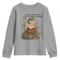 Frog Classic Books Youth Sweatshirt It Is A Good Day To Read A Book - Wonder Print Shop