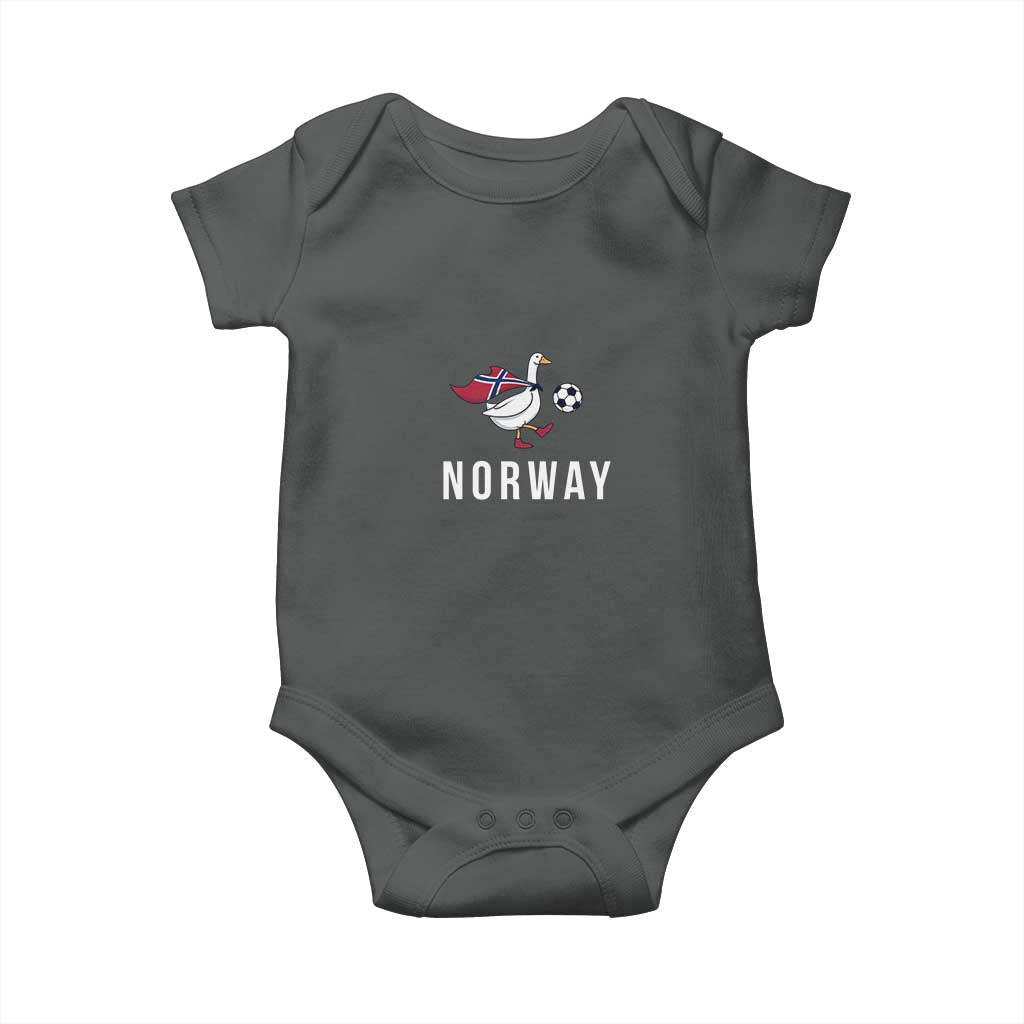 Norway Football Baby Onesie Silly Goose Soccer Fan Support