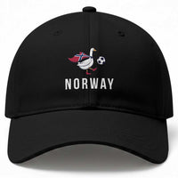 Norway Football Baseball Cap Silly Goose Soccer Fan Support