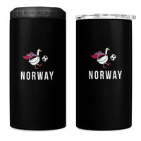 Norway Football 4 in 1 Can Cooler Tumbler Silly Goose Soccer Fan Support