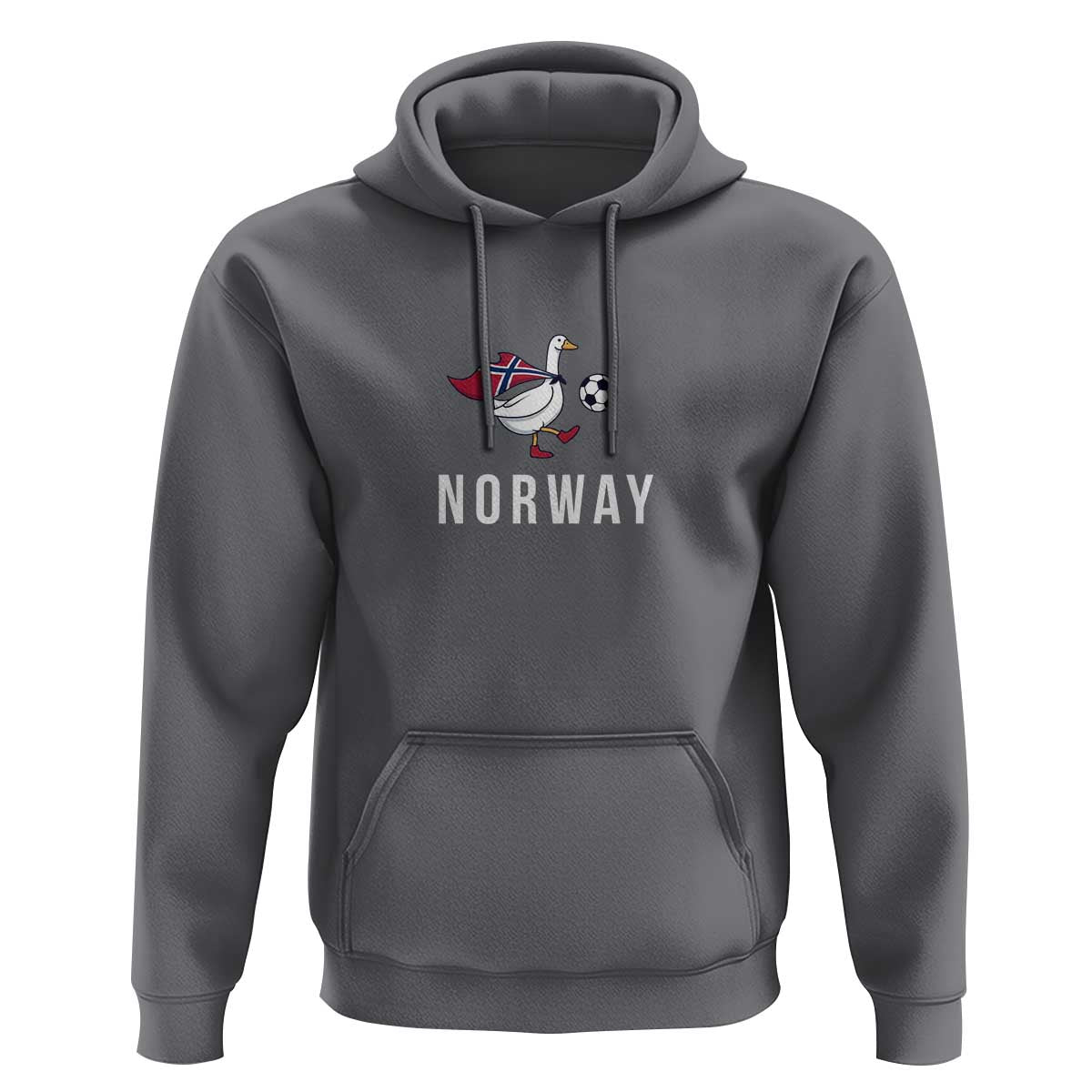 Norway Football Hoodie Silly Goose Soccer Fan Support