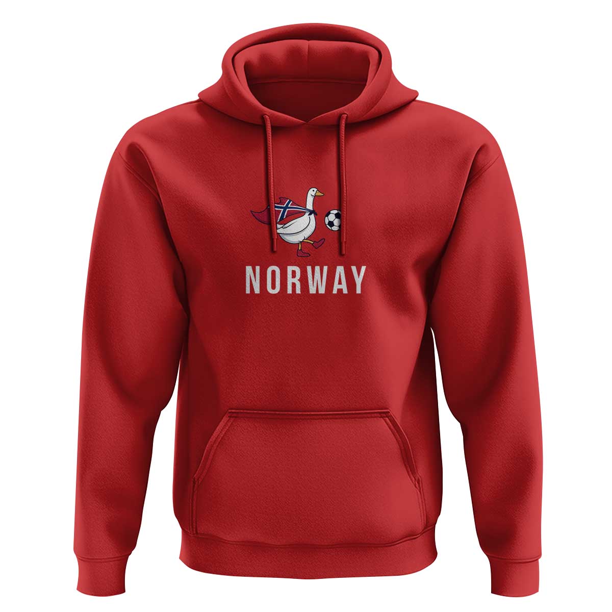 Norway Football Hoodie Silly Goose Soccer Fan Support