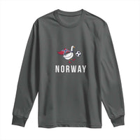 Norway Football Long Sleeve Shirt Silly Goose Soccer Fan Support