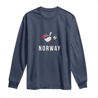 Norway Football Long Sleeve Shirt Silly Goose Soccer Fan Support