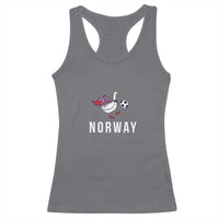 Norway Football Racerback Tank Top Silly Goose Soccer Fan Support