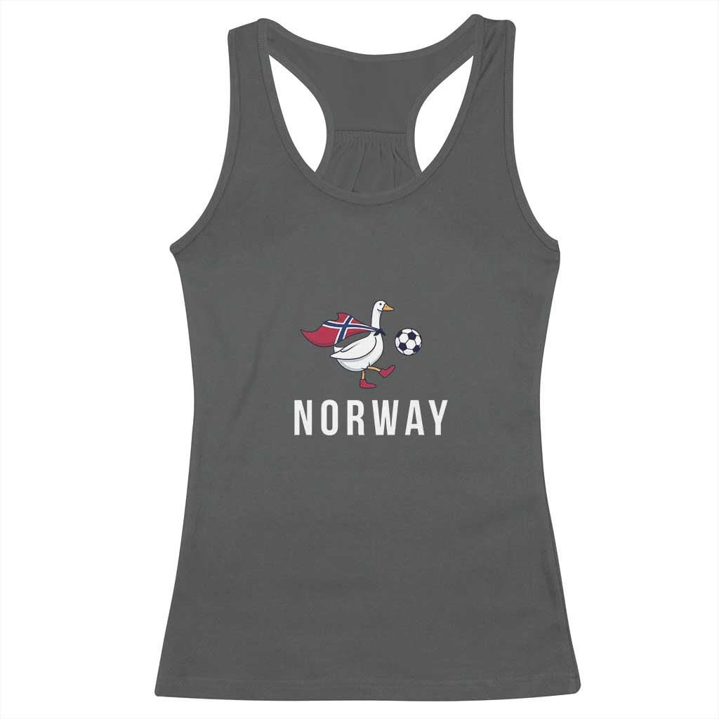 Norway Football Racerback Tank Top Silly Goose Soccer Fan Support