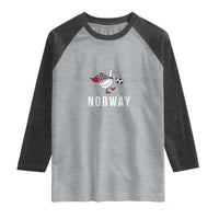 Norway Football Raglan Shirt Silly Goose Soccer Fan Support