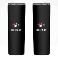 Norway Football Skinny Tumbler Silly Goose Soccer Fan Support