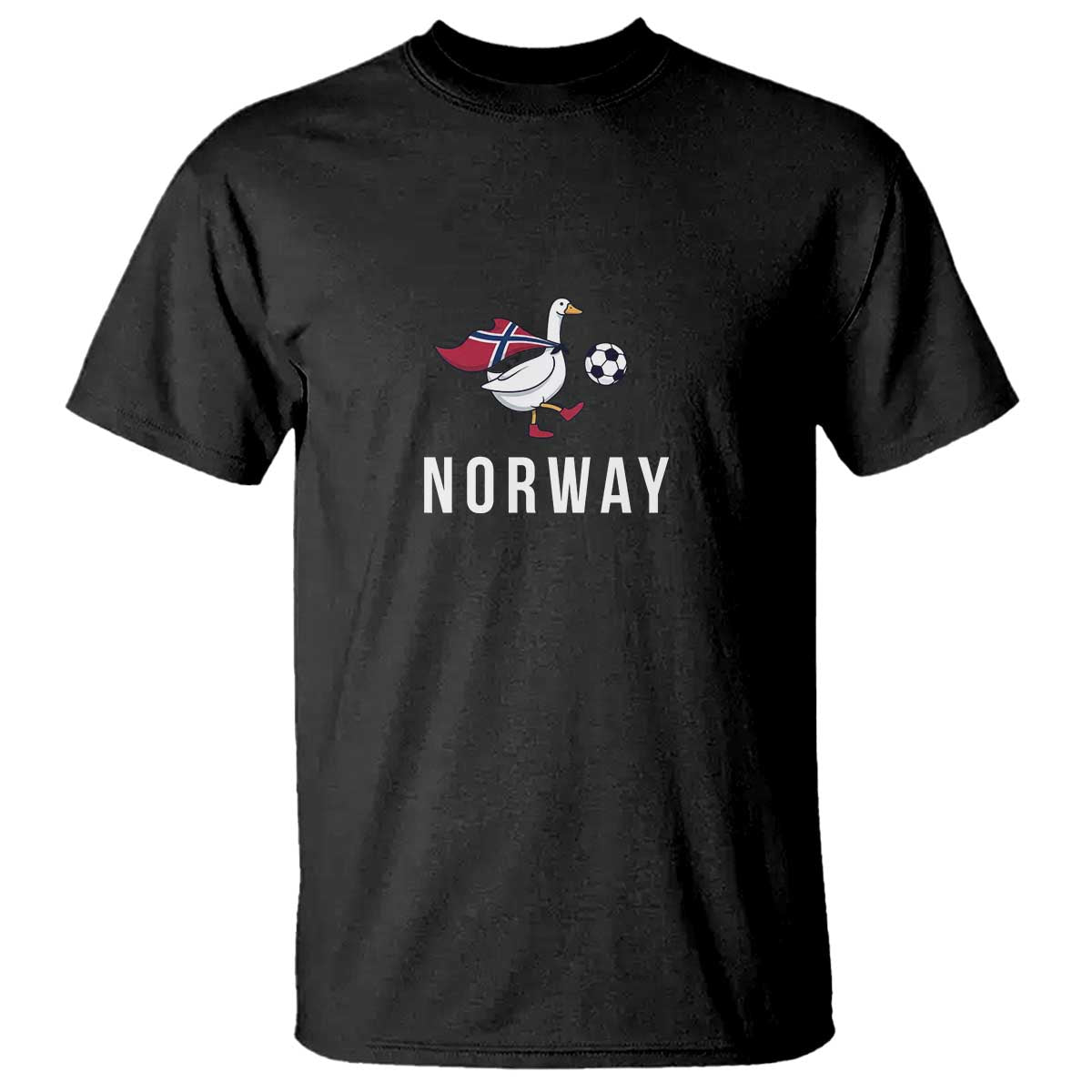 Norway Football T Shirt Silly Goose Soccer Fan Support