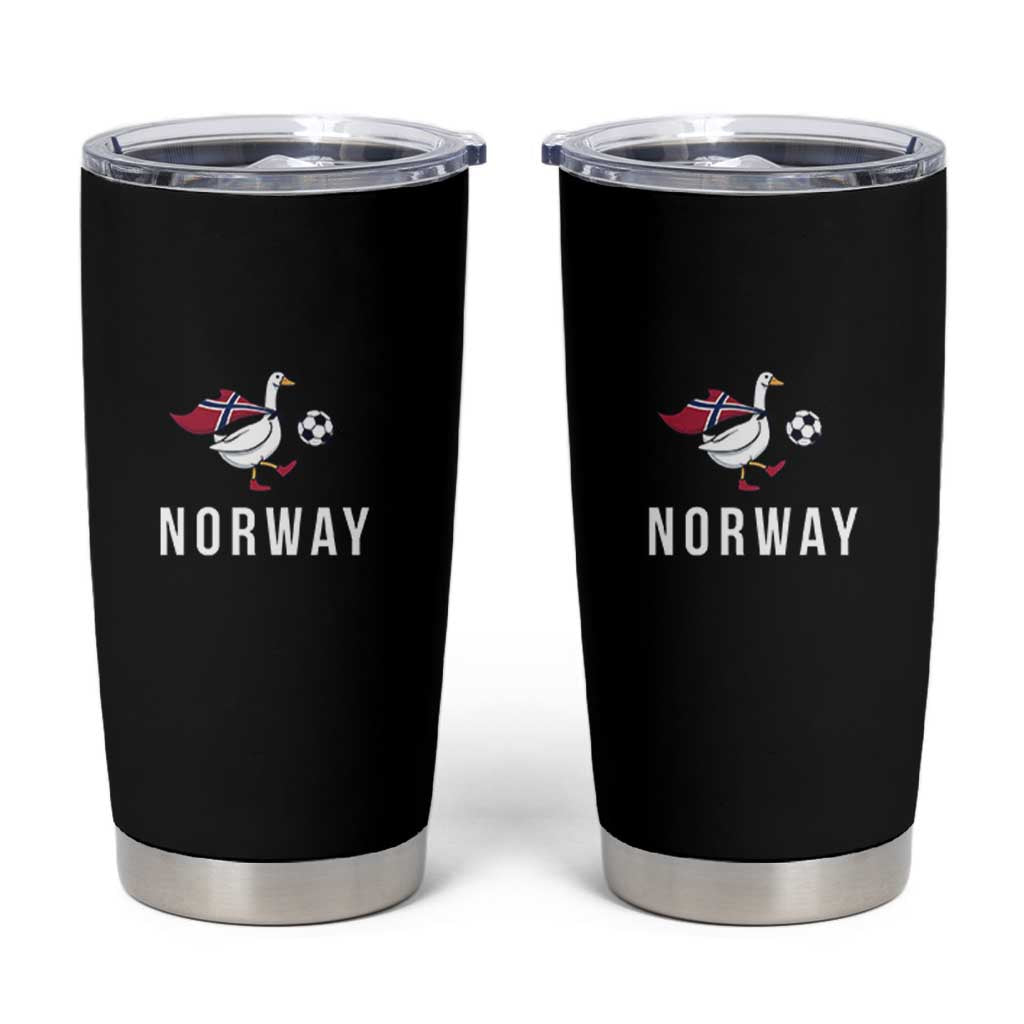 Norway Football Tumbler Cup Silly Goose Soccer Fan Support