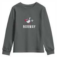 Norway Football Youth Sweatshirt Silly Goose Soccer Fan Support