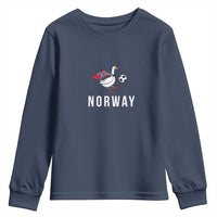 Norway Football Youth Sweatshirt Silly Goose Soccer Fan Support