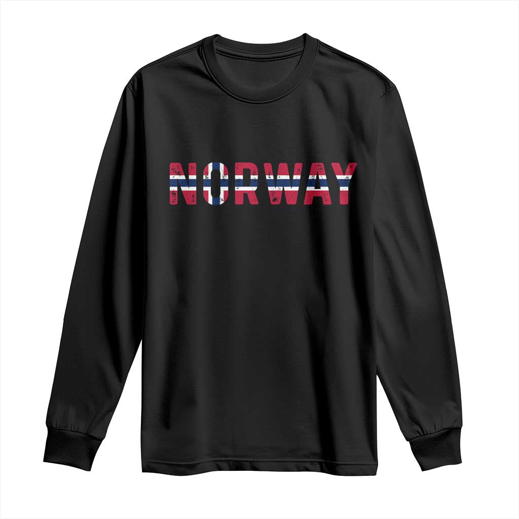Norge Norway Norwegian Flag Long Sleeve Shirt