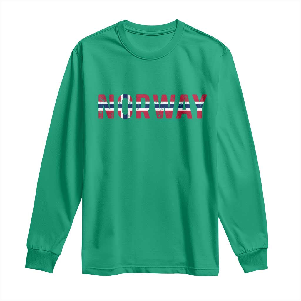 Norge Norway Norwegian Flag Long Sleeve Shirt