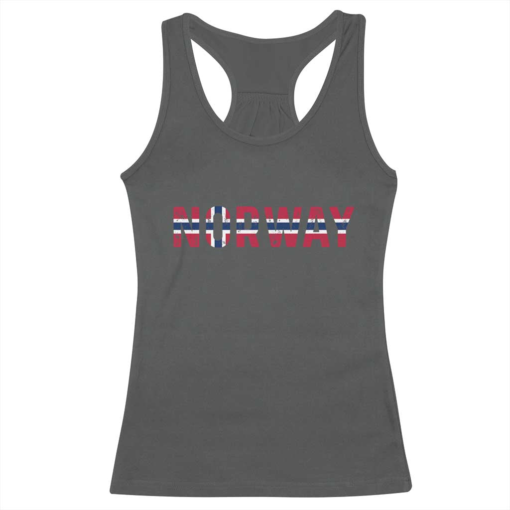Norge Norway Norwegian Flag Racerback Tank Top