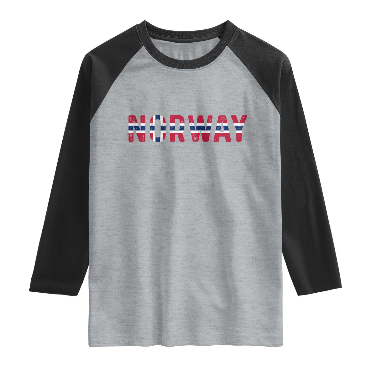 Norge Norway Norwegian Flag Raglan Shirt