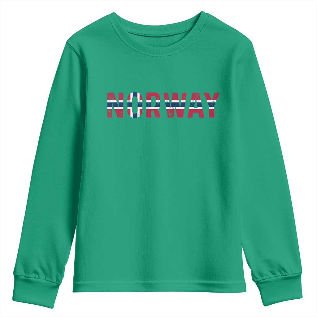 Norge Norway Norwegian Flag Youth Sweatshirt