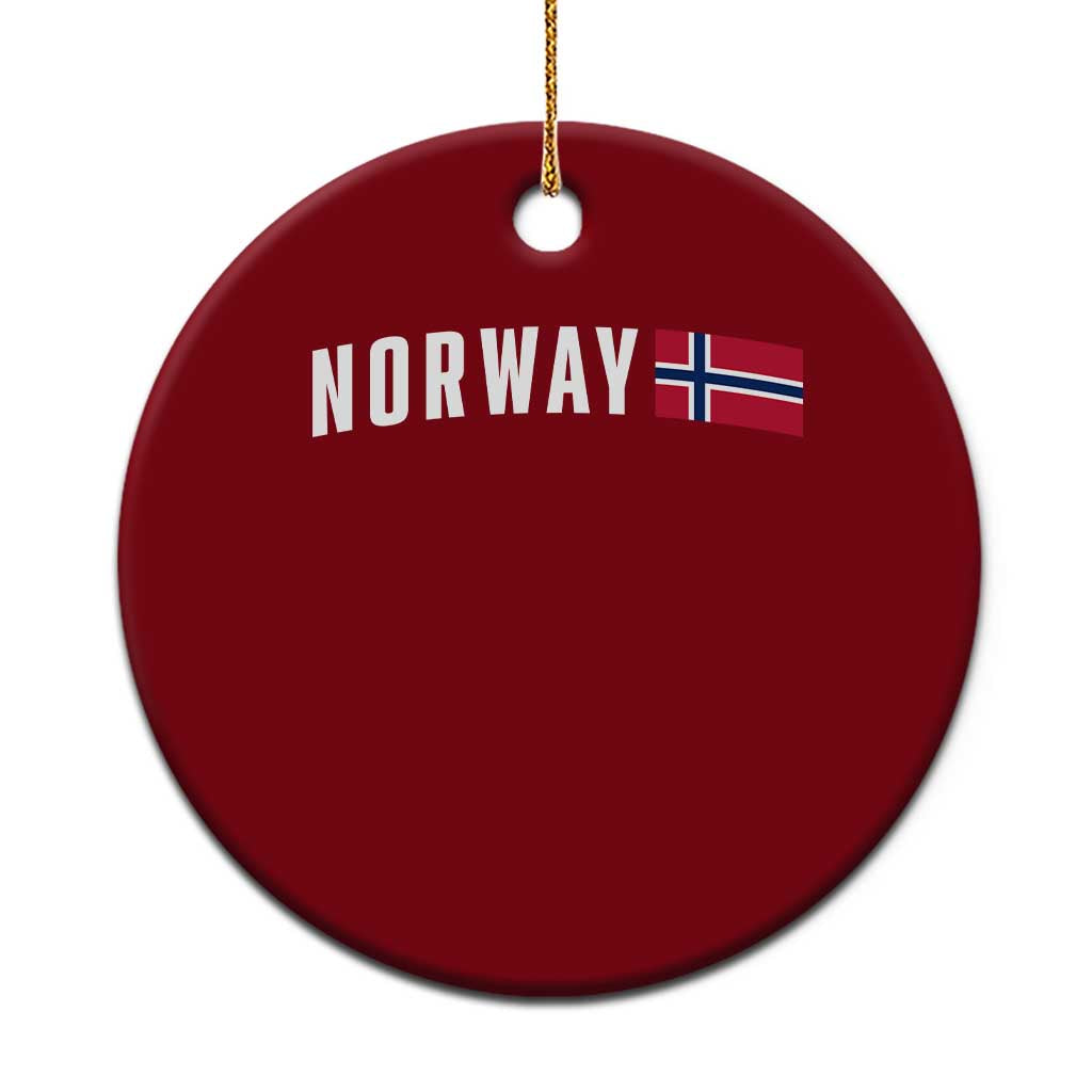 Norwegian Pride Flag Norway Great Gift Ceramic Ornament