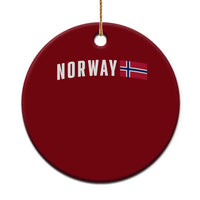 Norwegian Pride Flag Norway Great Gift Ceramic Ornament