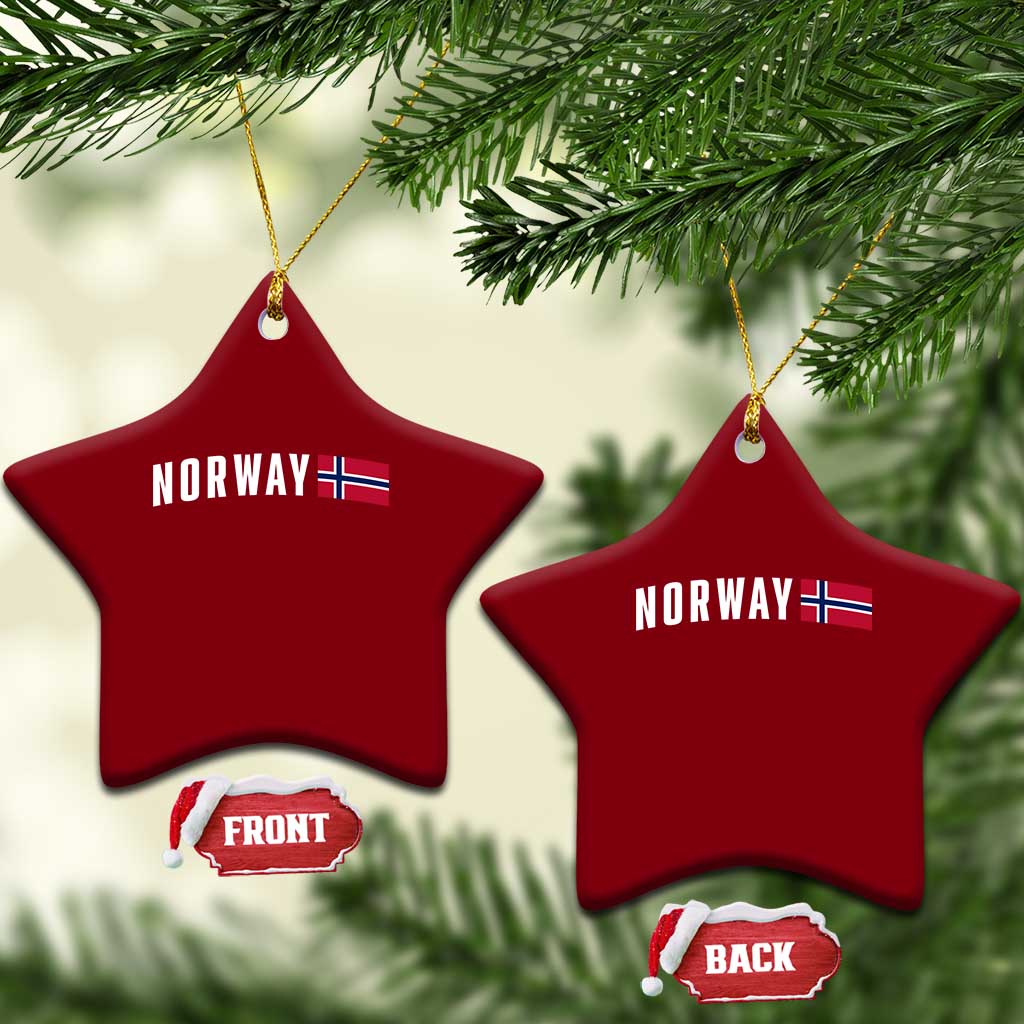 Norwegian Pride Flag Norway Great Gift Ceramic Ornament
