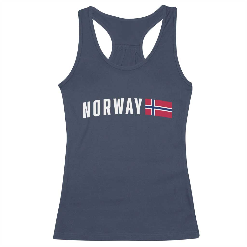Norwegian Pride Flag Norway Great Gift Racerback Tank Top