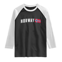 Norwegian Pride Flag Norway Great Gift Raglan Shirt