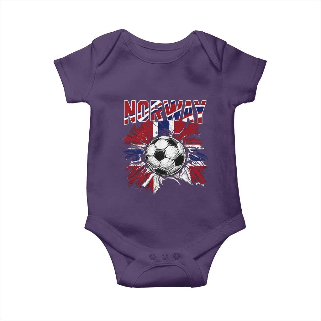 Norway Soccer Fan Baby Onesie Norwegian Football Supporter Fan Gift
