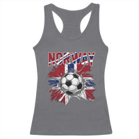Norway Soccer Fan Racerback Tank Top Norwegian Football Supporter Fan Gift
