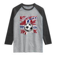 Norway Soccer Fan Raglan Shirt Norwegian Football Supporter Fan Gift