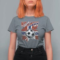 Norway Soccer Fan T Shirt For Women Norwegian Football Supporter Fan Gift