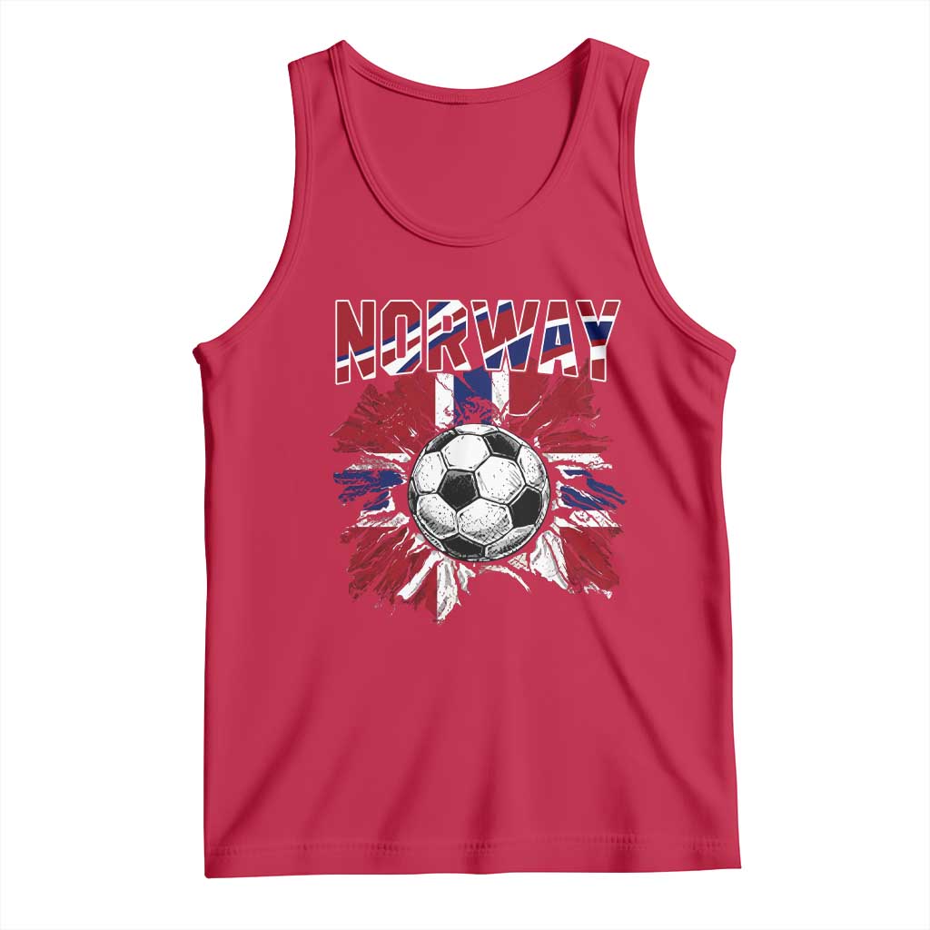 Norway Soccer Fan Tank Top Norwegian Football Supporter Fan Gift