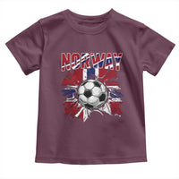 Norway Soccer Fan Toddler T Shirt Norwegian Football Supporter Fan Gift