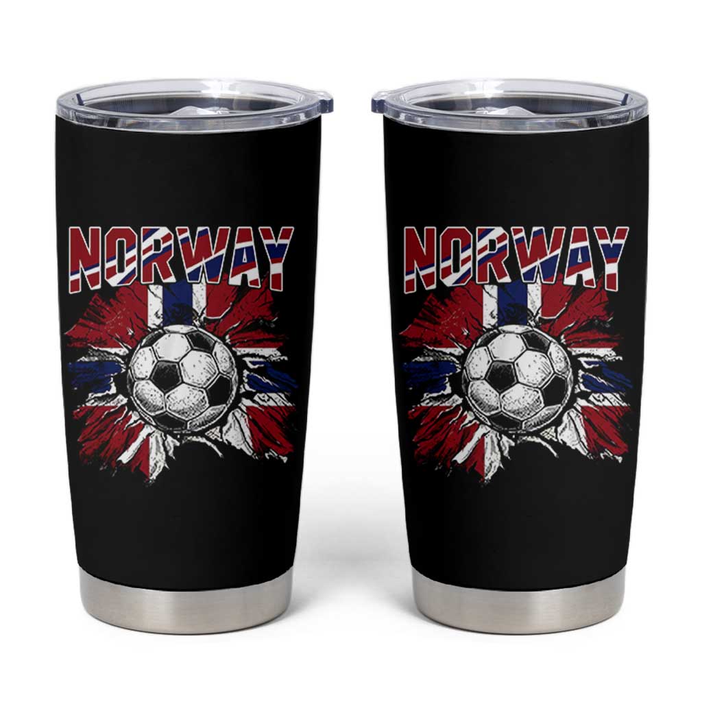 Norway Soccer Fan Tumbler Cup Norwegian Football Supporter Fan Gift