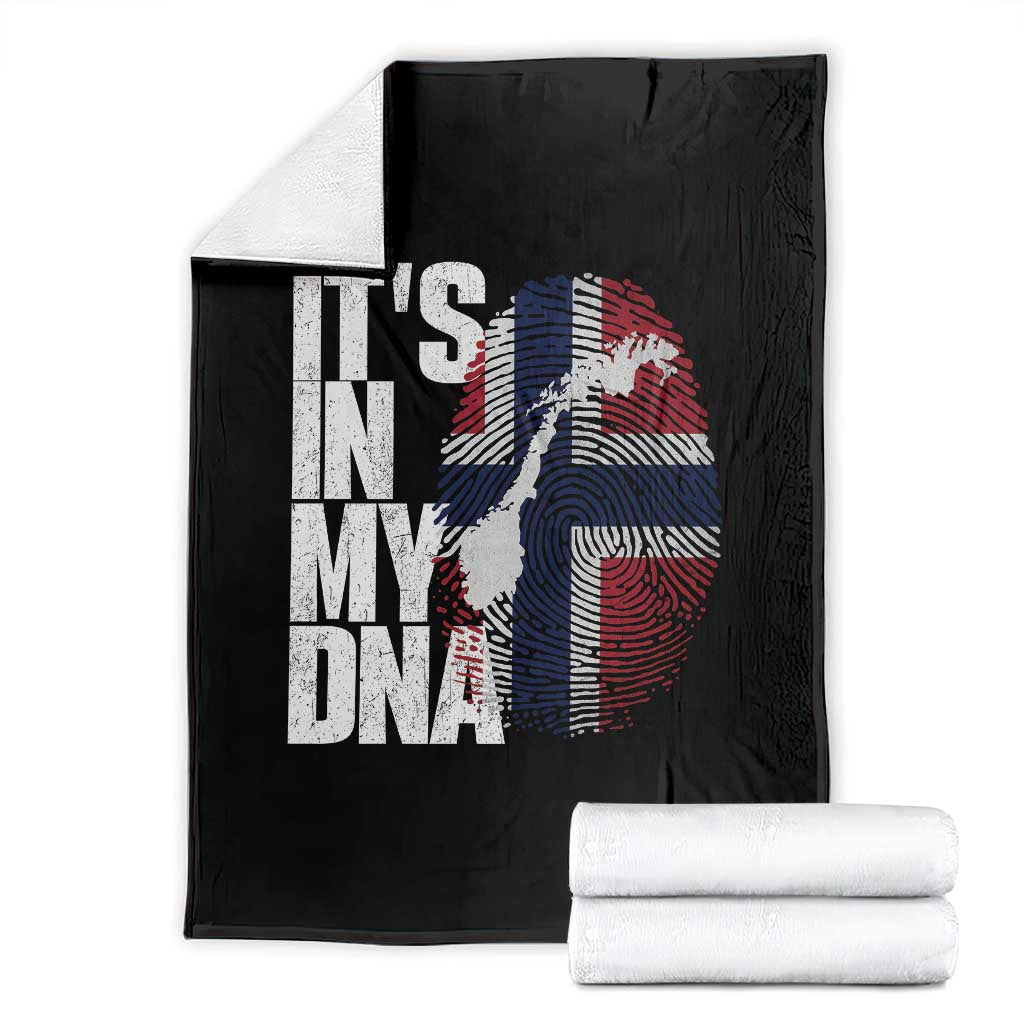 It's in My DNA Throw Blanket Norwegian Norway Map Flag Pride