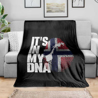 It's in My DNA Throw Blanket Norwegian Norway Map Flag Pride
