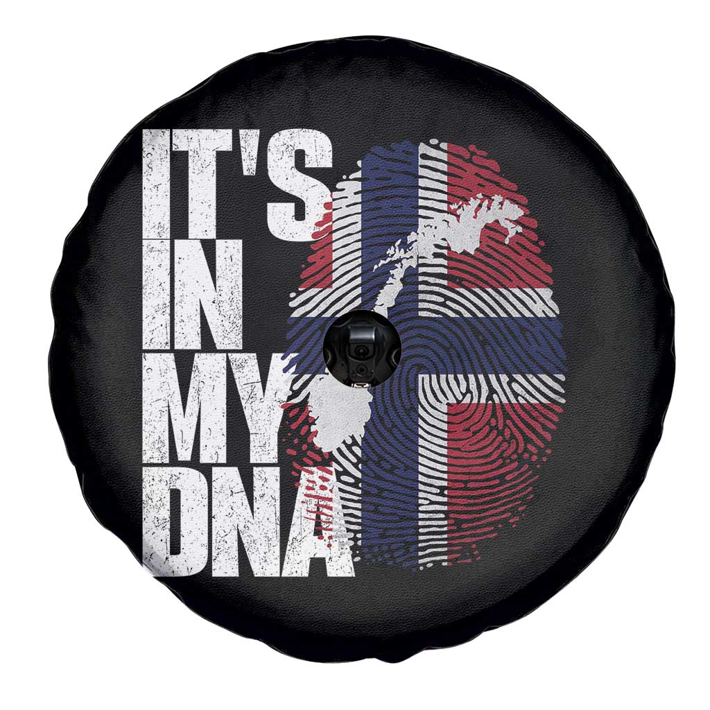It's in My DNA Spare Tire Cover Norwegian Norway Map Flag Pride
