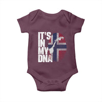 It's in My DNA Baby Onesie Norwegian Norway Map Flag Pride