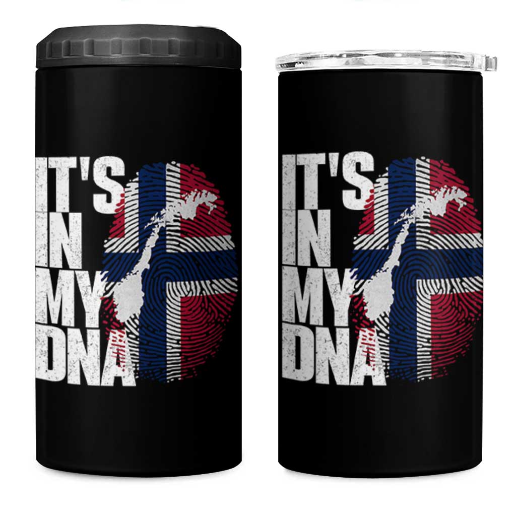 It's in My DNA 4 in 1 Can Cooler Tumbler Norwegian Norway Map Flag Pride