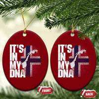 It's in My DNA Ceramic Ornament Norwegian Norway Map Flag Pride