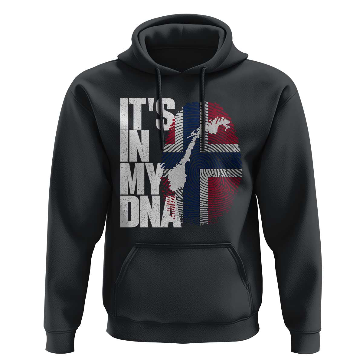 It's in My DNA Hoodie Norwegian Norway Map Flag Pride