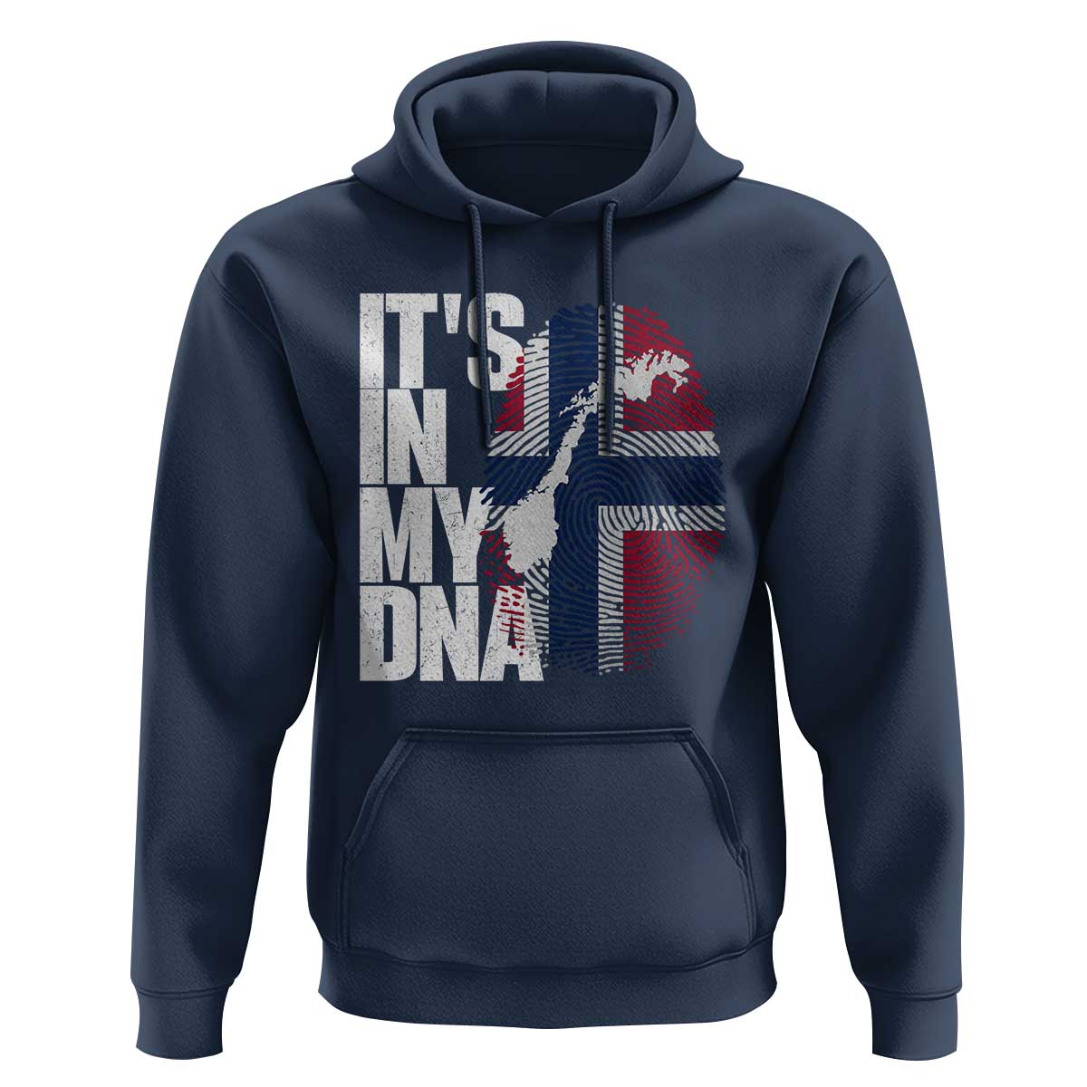 It's in My DNA Hoodie Norwegian Norway Map Flag Pride