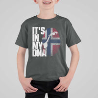 It's in My DNA T Shirt For Kid Norwegian Norway Map Flag Pride