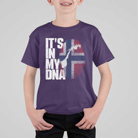 It's in My DNA T Shirt For Kid Norwegian Norway Map Flag Pride