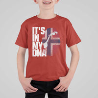 It's in My DNA T Shirt For Kid Norwegian Norway Map Flag Pride