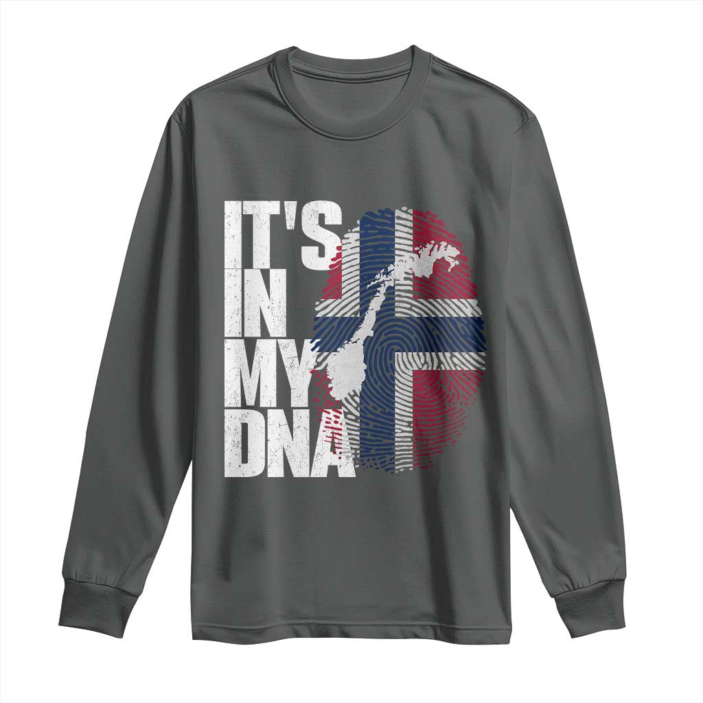 It's in My DNA Long Sleeve Shirt Norwegian Norway Map Flag Pride