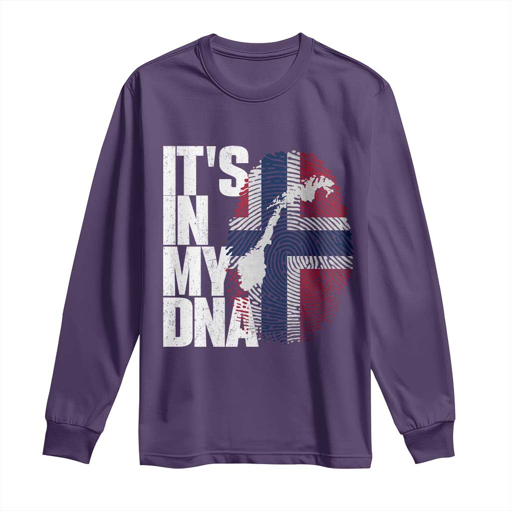 It's in My DNA Long Sleeve Shirt Norwegian Norway Map Flag Pride