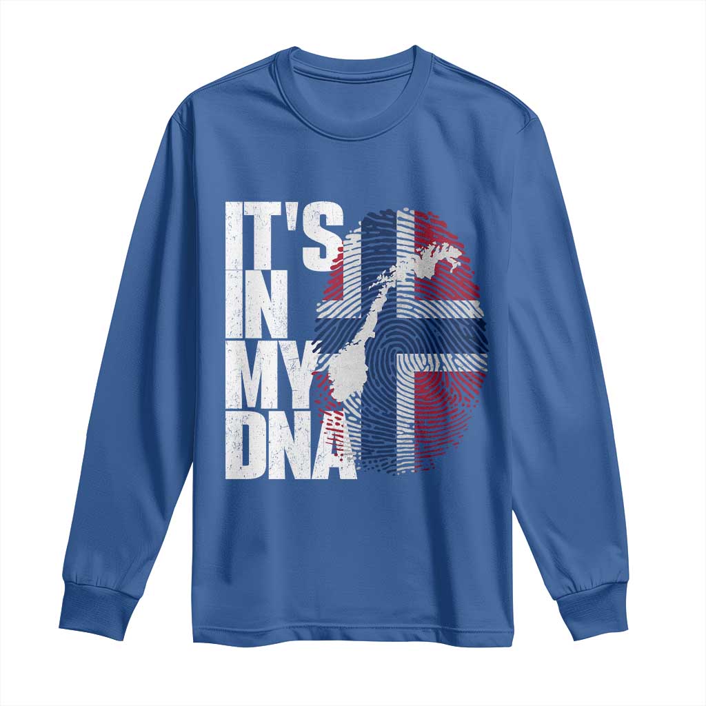It's in My DNA Long Sleeve Shirt Norwegian Norway Map Flag Pride