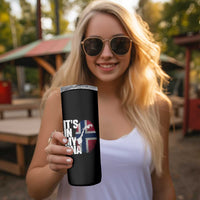 It's in My DNA Skinny Tumbler Norwegian Norway Map Flag Pride